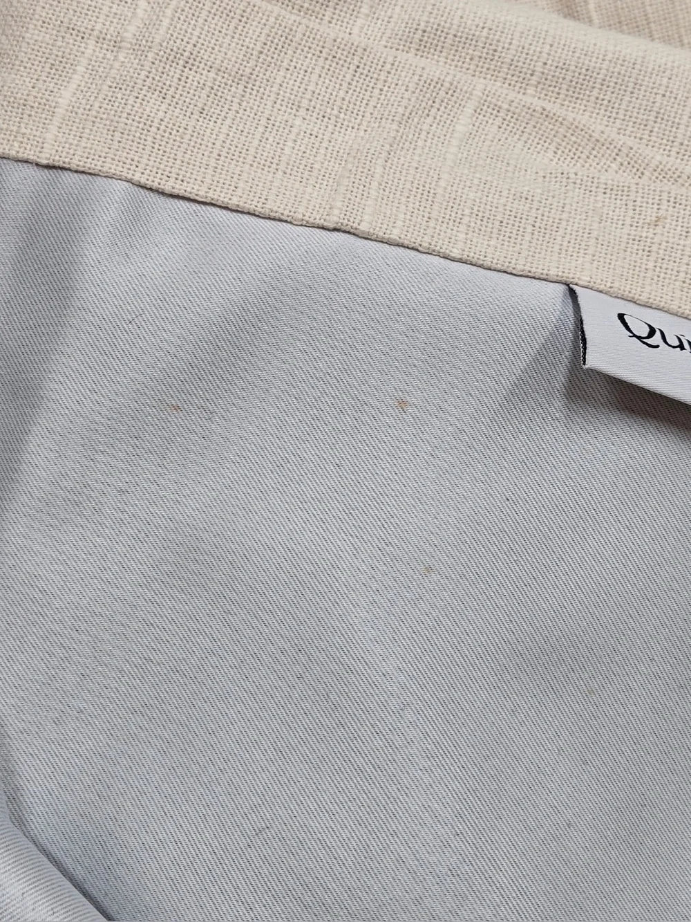 QUINCE Set Of 2 48x84 Cotton Slub Blackout Curtains Natural 0735